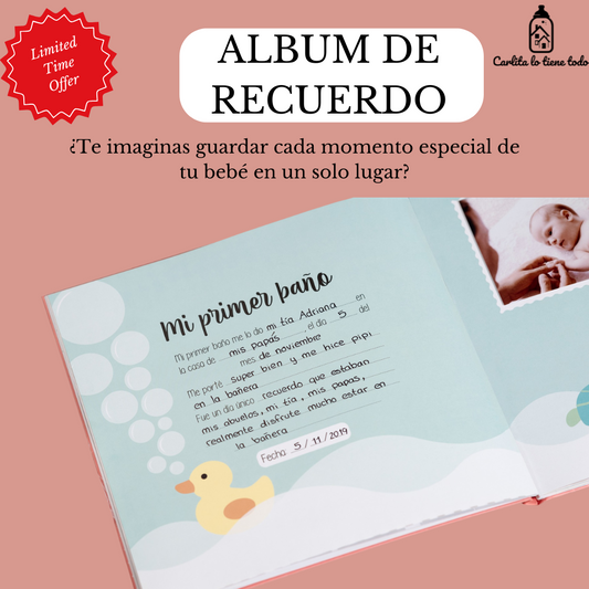 Álbum de Recuerdos para Bebé 2 en 1: Embarazo y Primer Año | Personalizable