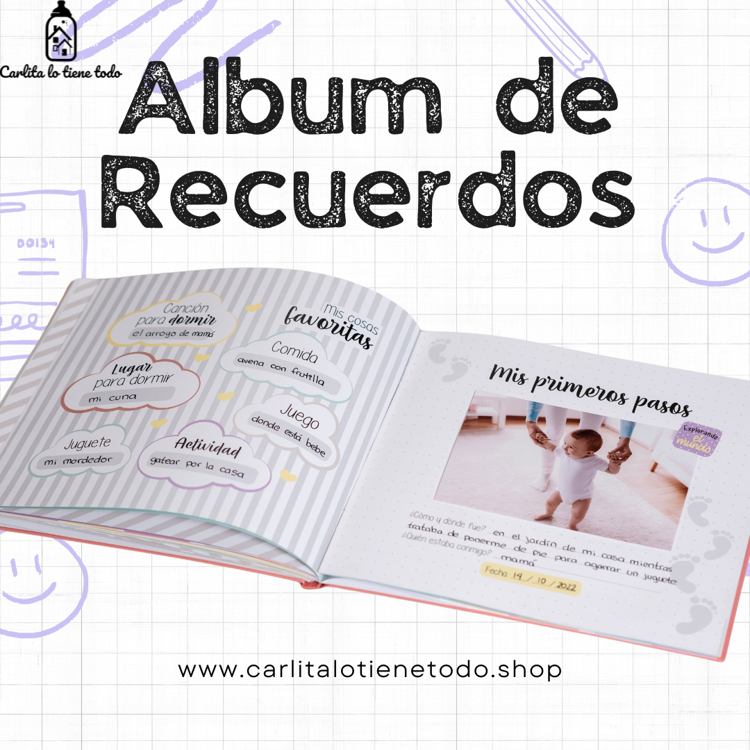 Álbum de Recuerdos para Bebé 2 en 1: Embarazo y Primer Año | Personalizable