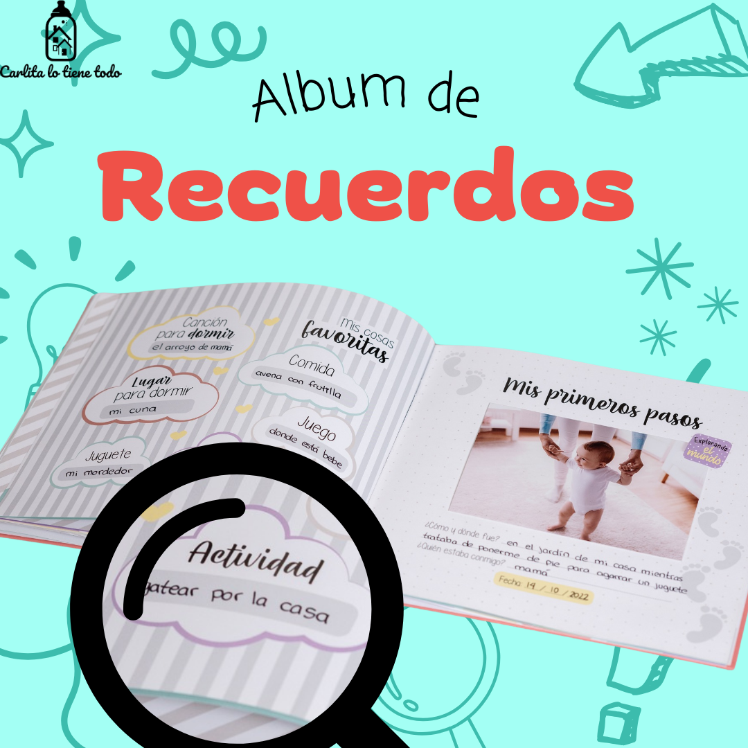 Álbum de Recuerdos para Bebé 2 en 1: Embarazo y Primer Año | Personalizable
