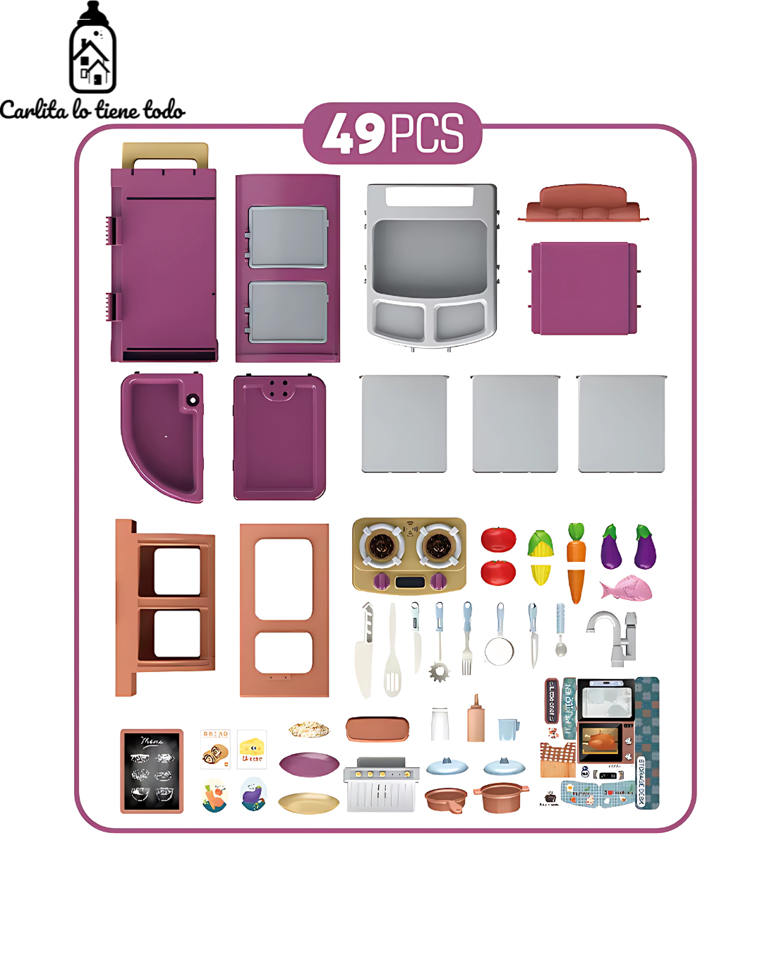 Cocinita Infantil Little Chef | Luces y Accesorios