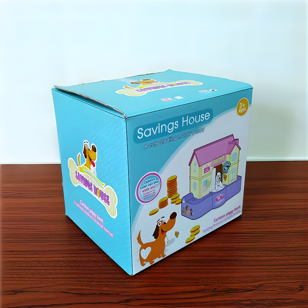 Alcancía Perrito en Casita – Money Bank Infantil (Monedas) | Regalo Educativo
