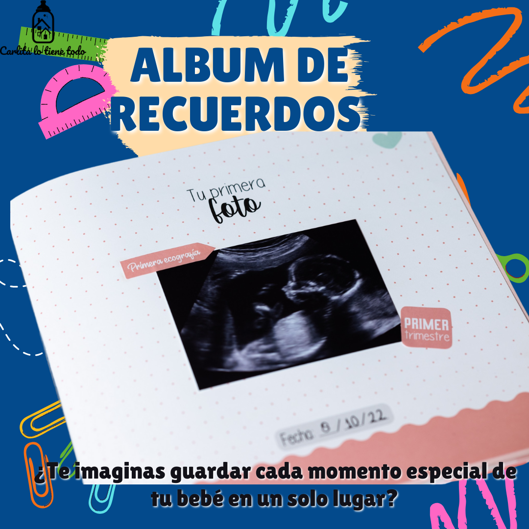 Álbum de Recuerdos para Bebé 2 en 1: Embarazo y Primer Año | Personalizable