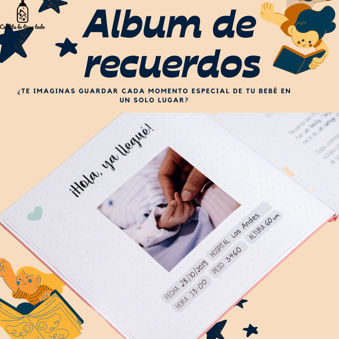 Álbum de Recuerdos para Bebé 2 en 1: Embarazo y Primer Año | Personalizable