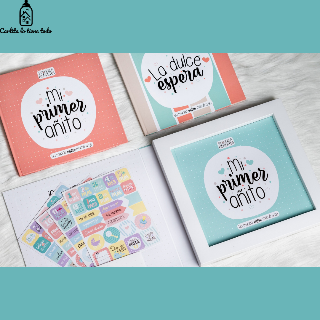 Álbum de Recuerdos para Bebé 2 en 1: Embarazo y Primer Año | Personalizable