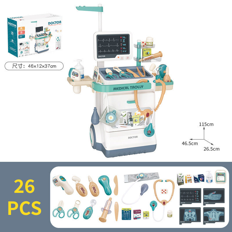 Set de Doctor para Niños 3+ | Carrito Médico Educativo