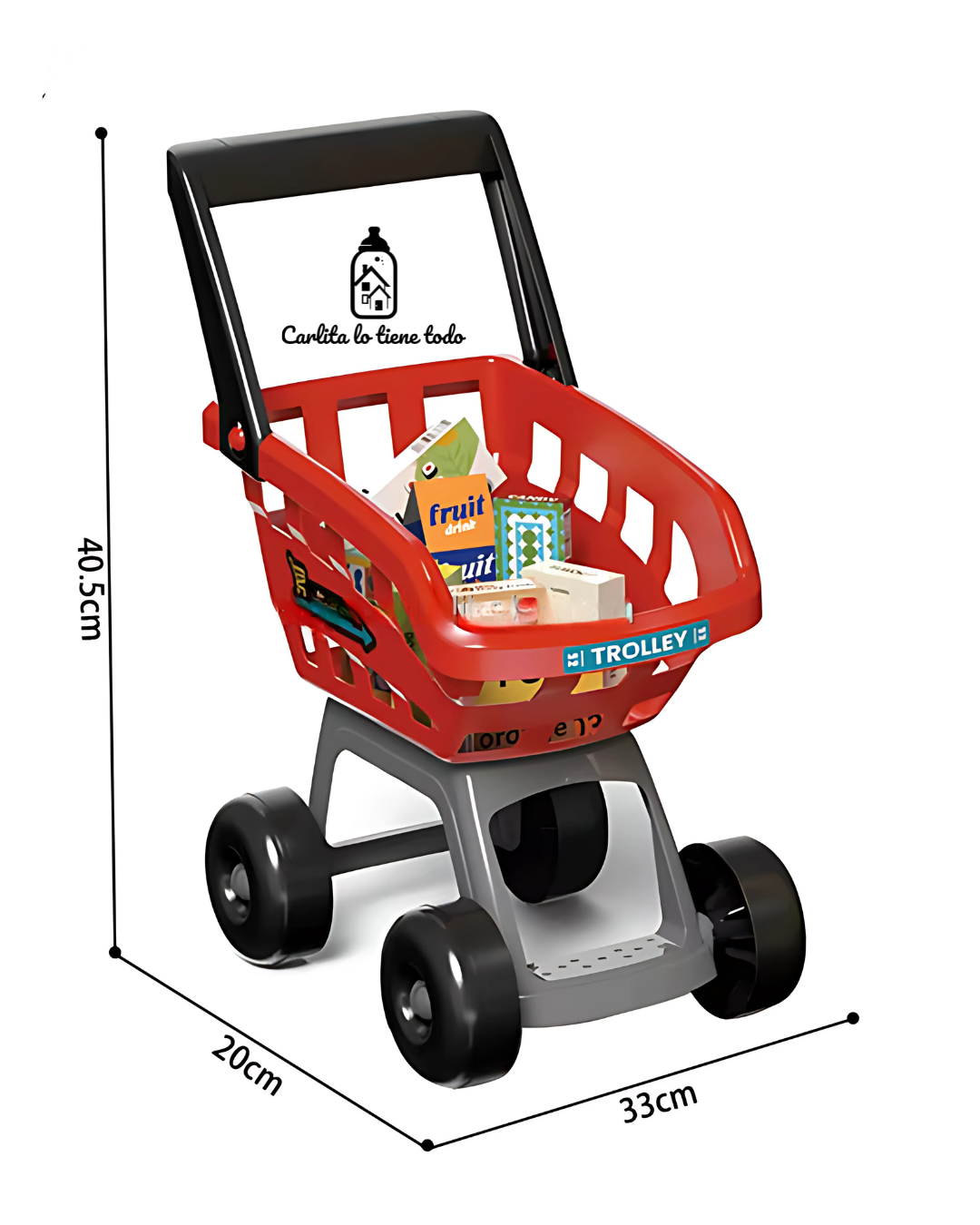 Supermercado Infantil de Juguete | Compacto con carrito, luces, sonidos y accesorios
