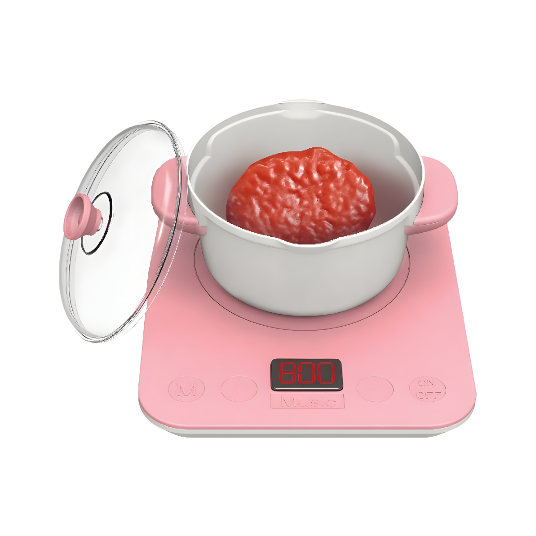 Cocina Infantil 100 cm Ancha con Agua y Luz + Hornilla Pequeña | Mundo Carlita
