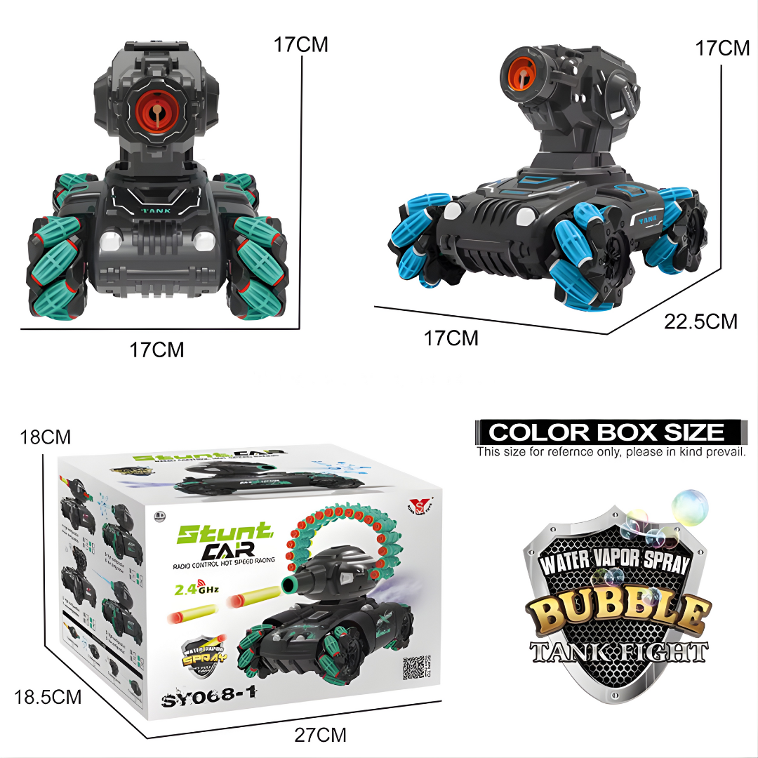 Carro RC 4WD con Burbujas 2.4 G – Luces, música y batería recargable
