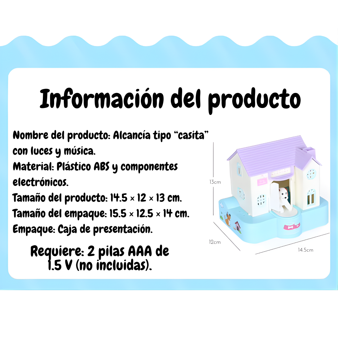 Alcancía Perrito en Casita – Money Bank Infantil (Monedas) | Regalo Educativo