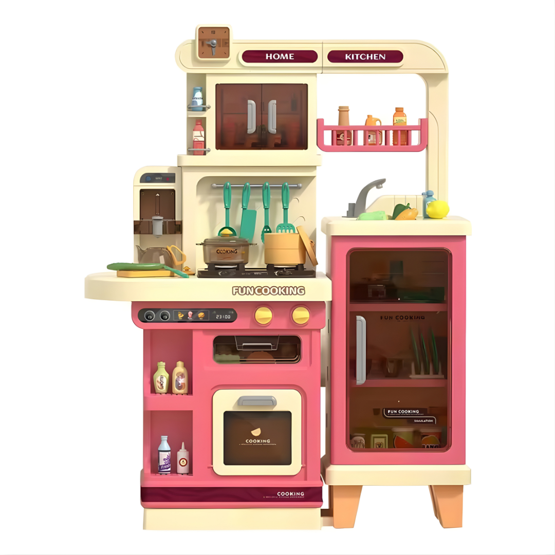Cocina Infantil Grande 103 cm con Vapor, Luces y Agua