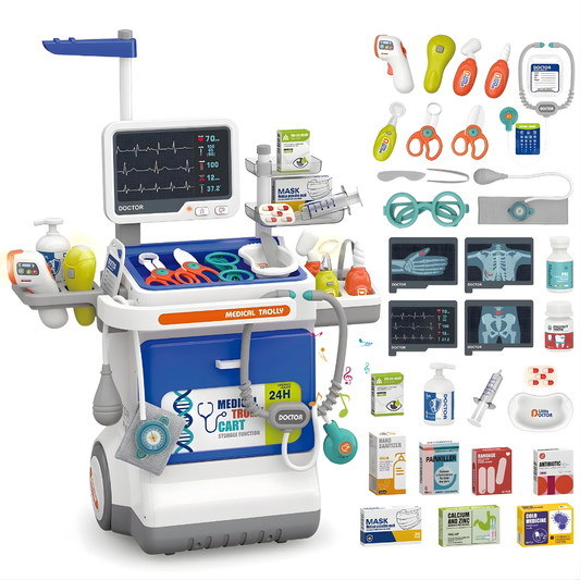 Carro Médico de Juguete Grande 114 cm | Set Doctor Completo (JC 660-93)