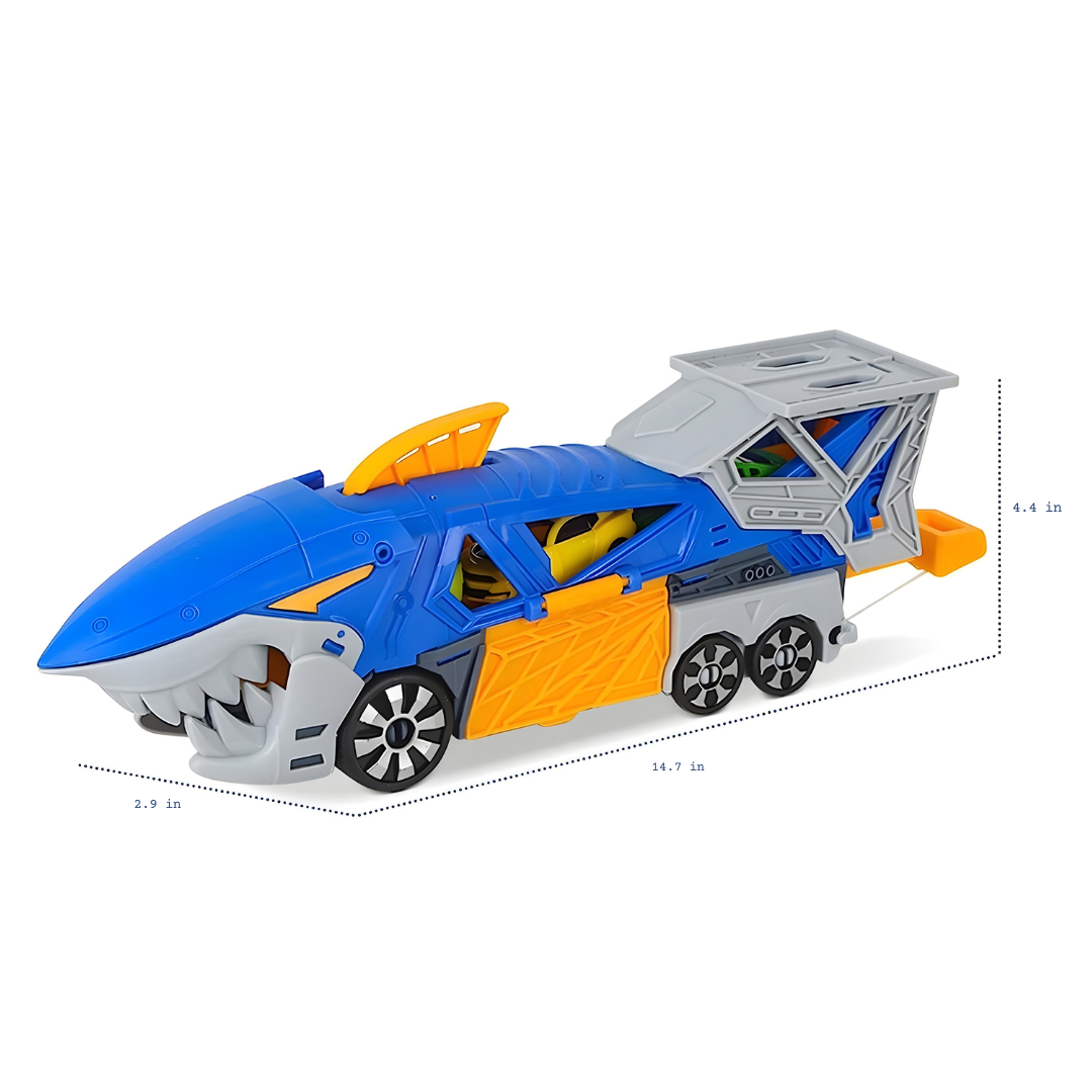Camión Tiburón Transportador con Mini Autos