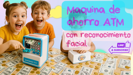 Alcancía electrónica ATM con “Face ID” simulado | Sonido y luces