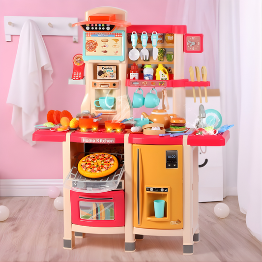 Cocina Infantil Premium 1 Metro Interactiva con Vapor, Luces y Agua