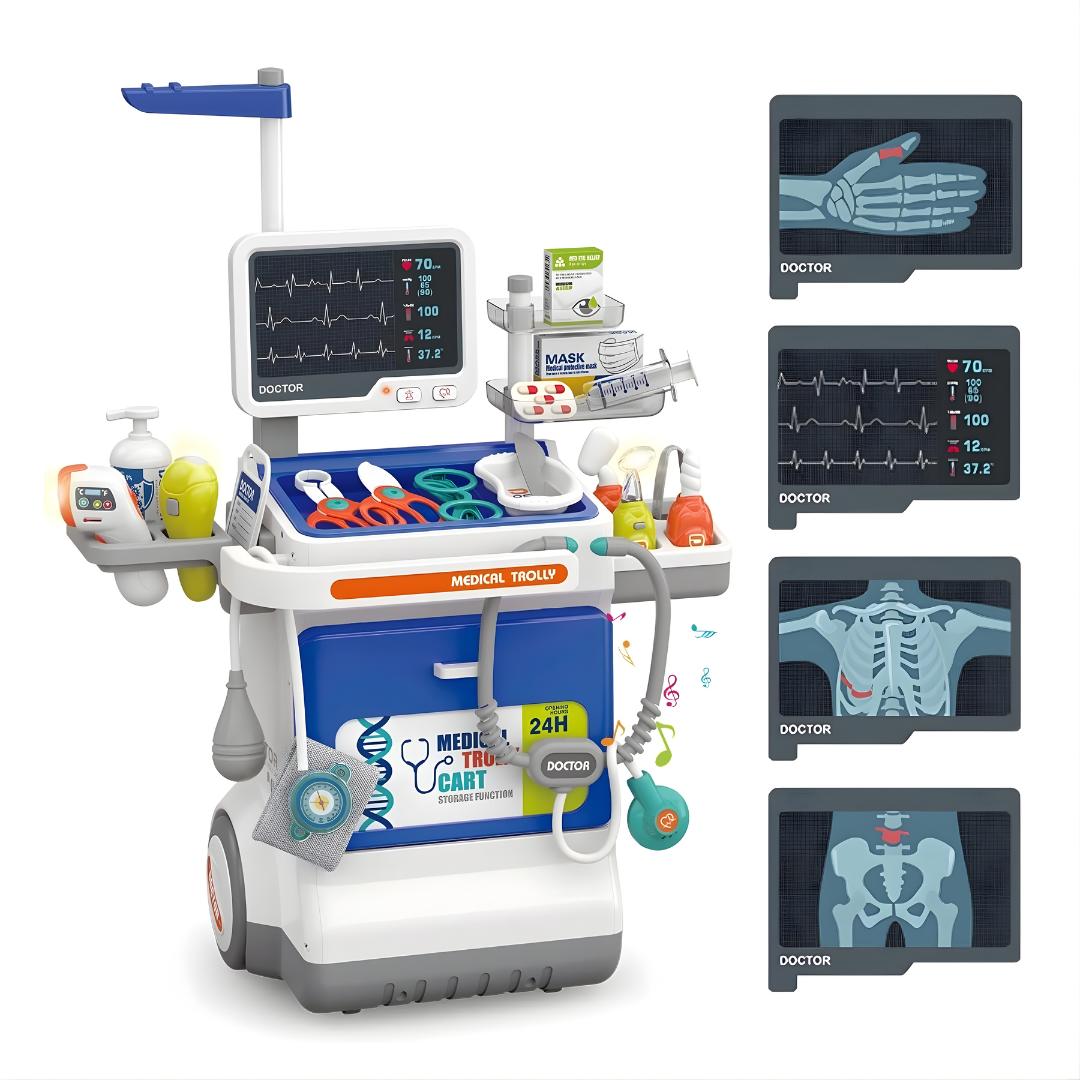 Carro Médico de Juguete Grande 114 cm | Set Doctor Completo (JC 660-93)
