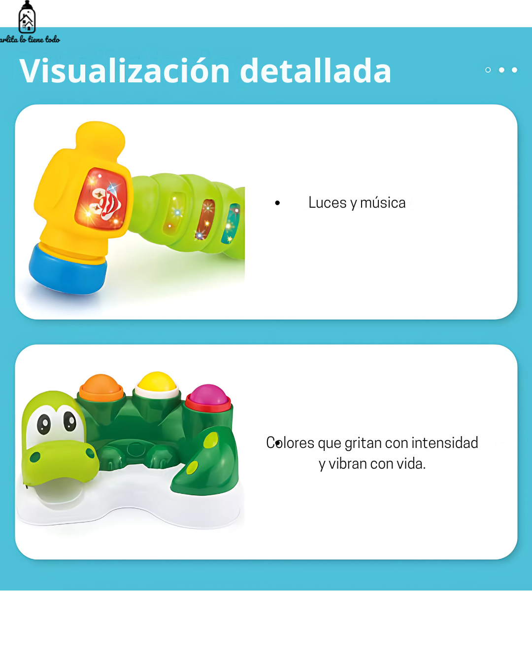 Gator Hammer Table – Martillo Musical para Bebés con Luces y Sonidos (Juguete Educativo desde 12m)