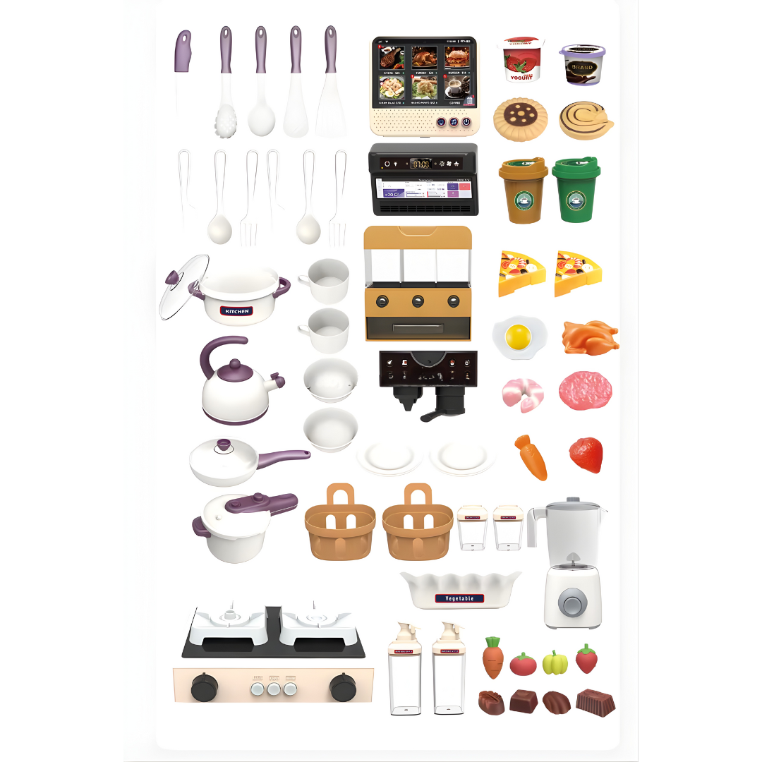 Cocina de Juguete Premium para Niños – Set Completo Unisex 3+