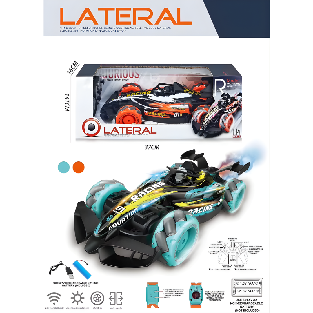 Auto RC Stunt 2.4 GHz con Pulsera de Gestos (Niños)