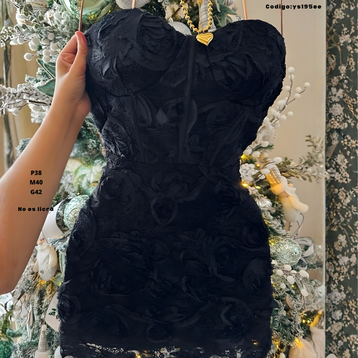 Vestido Corset Strapless de Encaje 3D – Mini que Realza la Figura