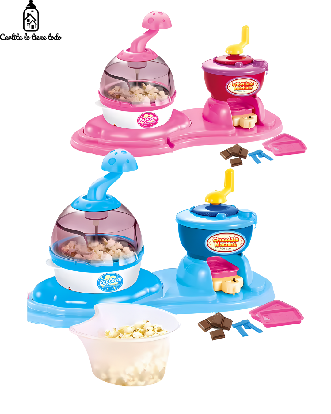 Set 2 en 1 Palomitas y Chocolate | Juguete de Cocina