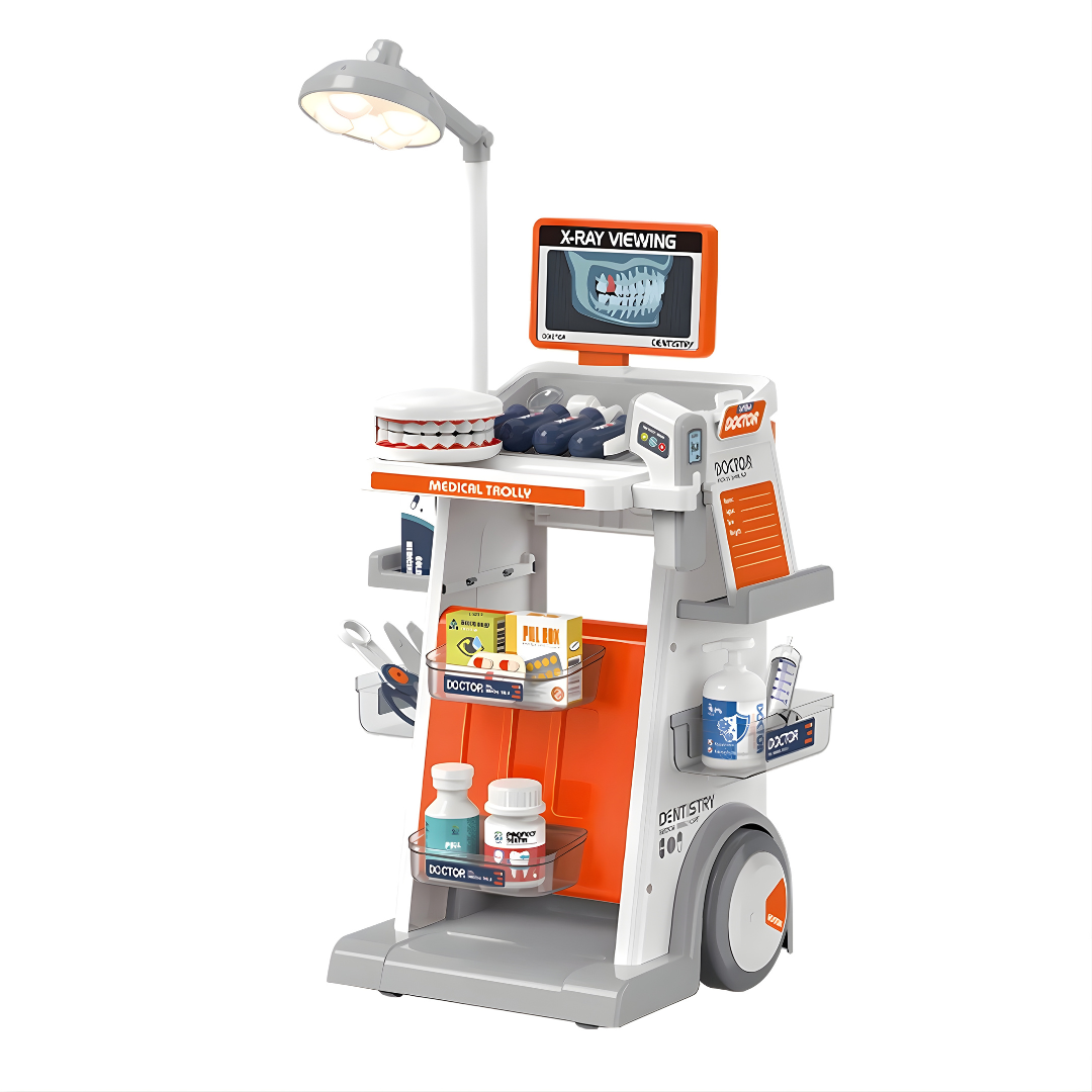 Carro Médico Dentista – Juego de Rol (30 piezas)