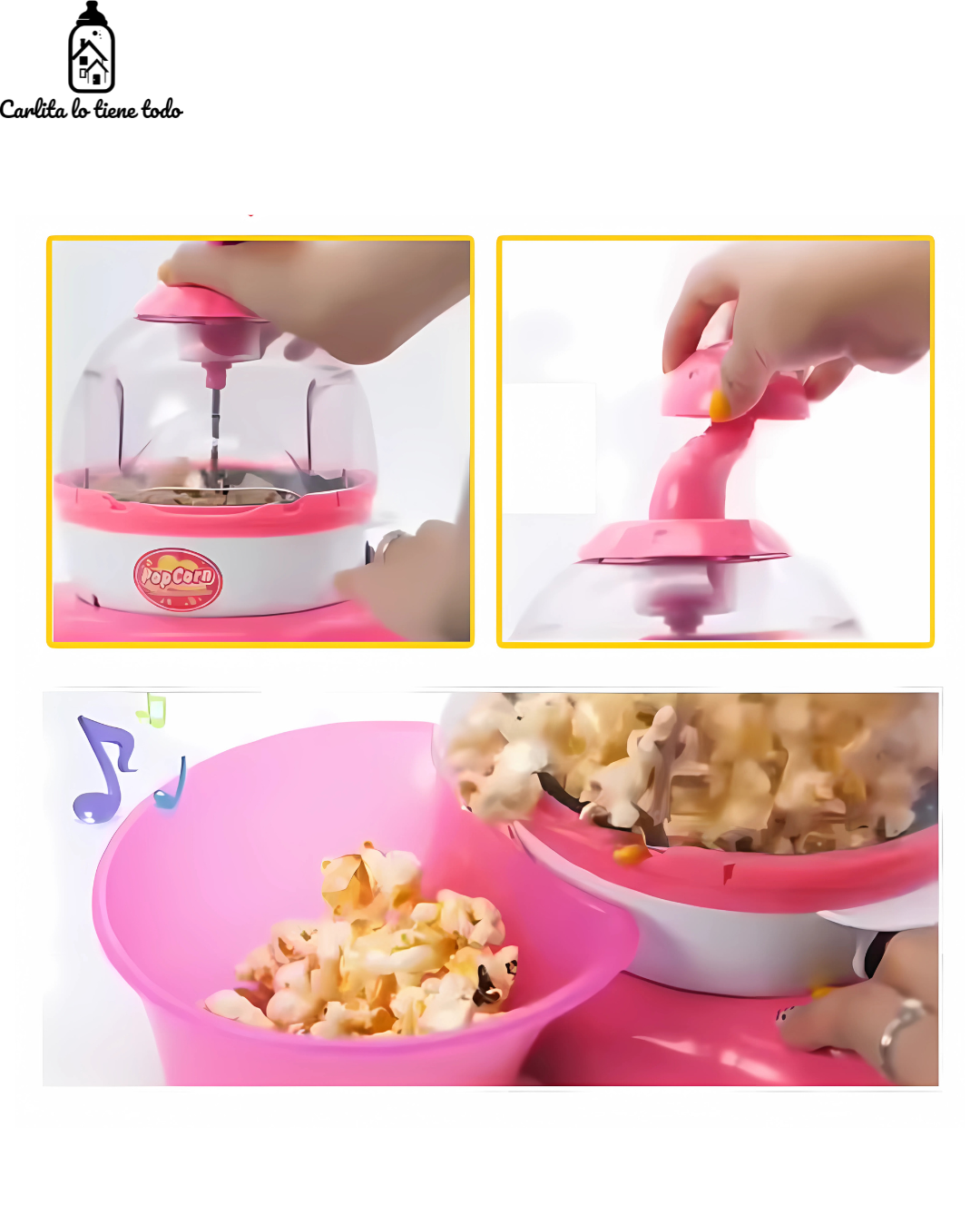 Set 2 en 1 Palomitas y Chocolate | Juguete de Cocina