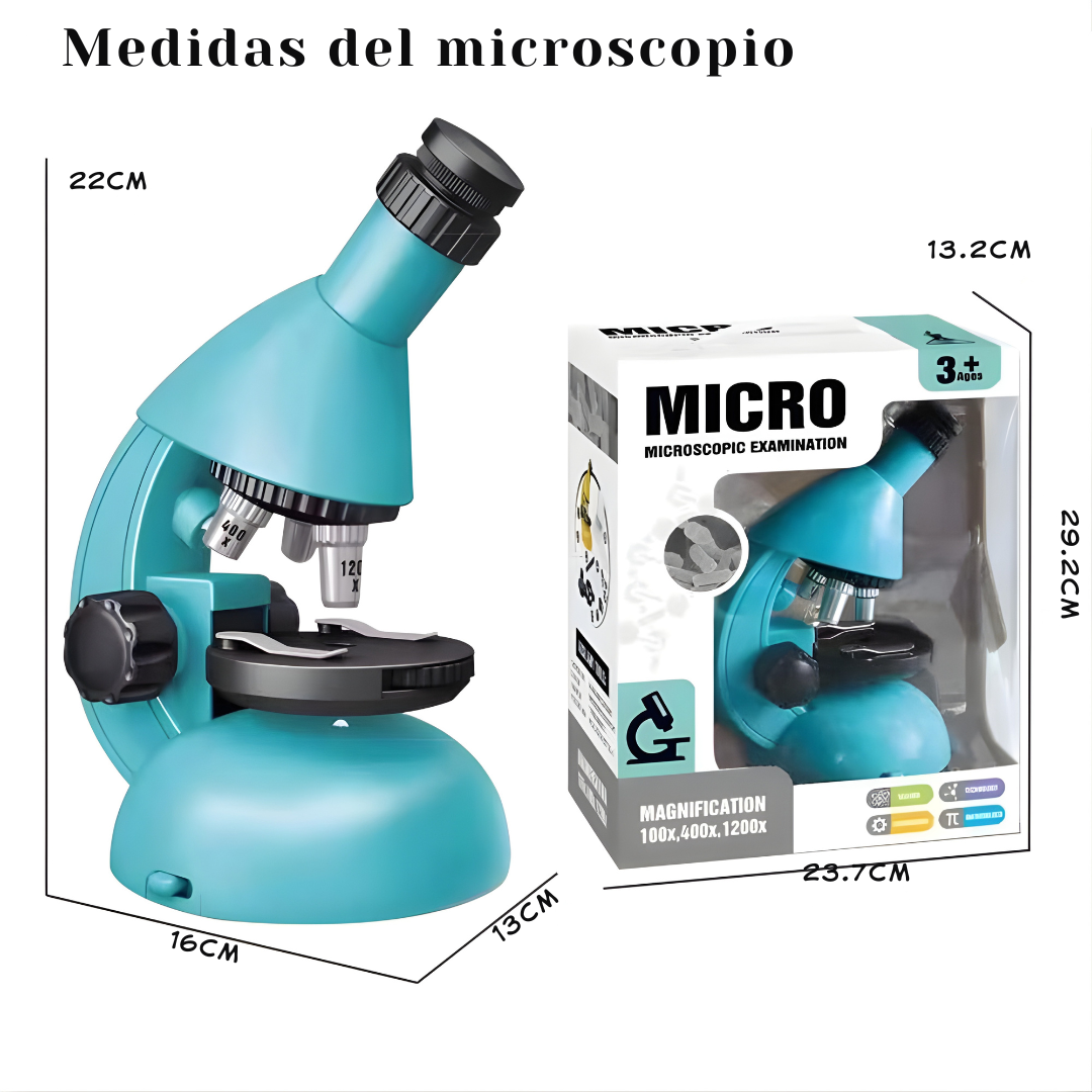 Microscopio de Juguete Educativo STEM | +5 años (Unisex)