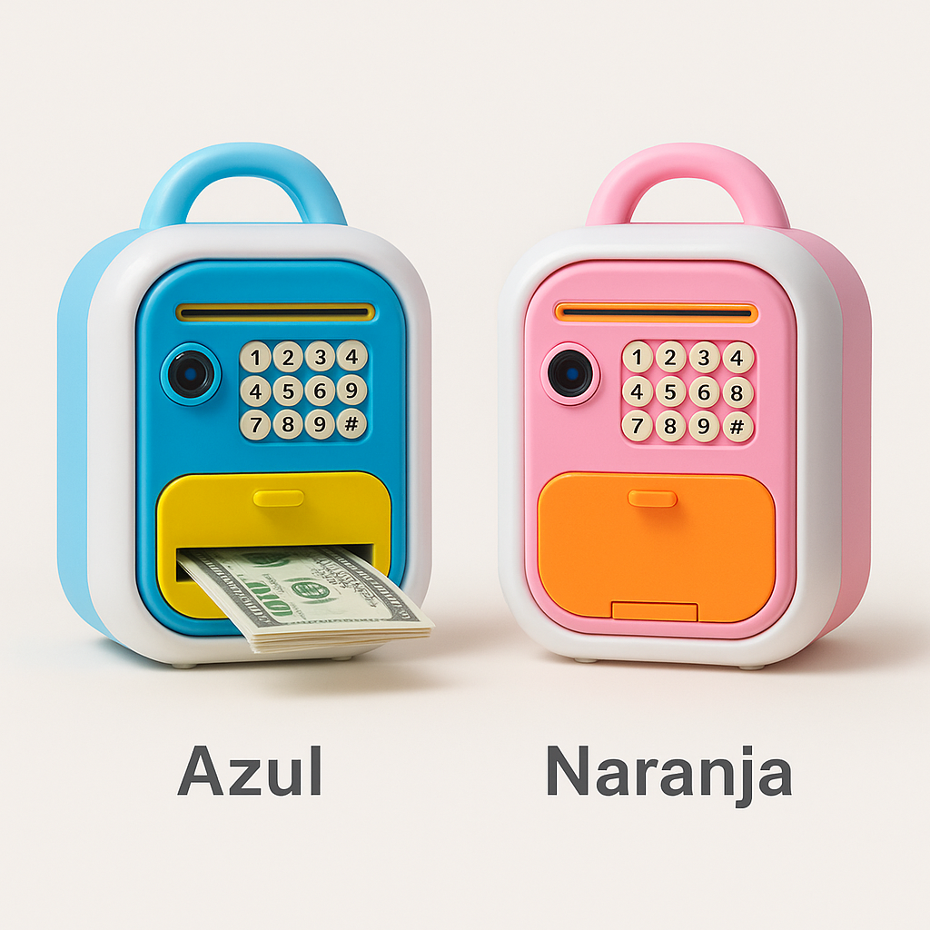 Alcancía electrónica con “Face ID” simulado | ATM infantil con contraseña