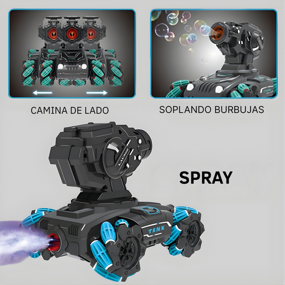 Carro RC 4WD con Burbujas 2.4 G – Luces, música y batería recargable