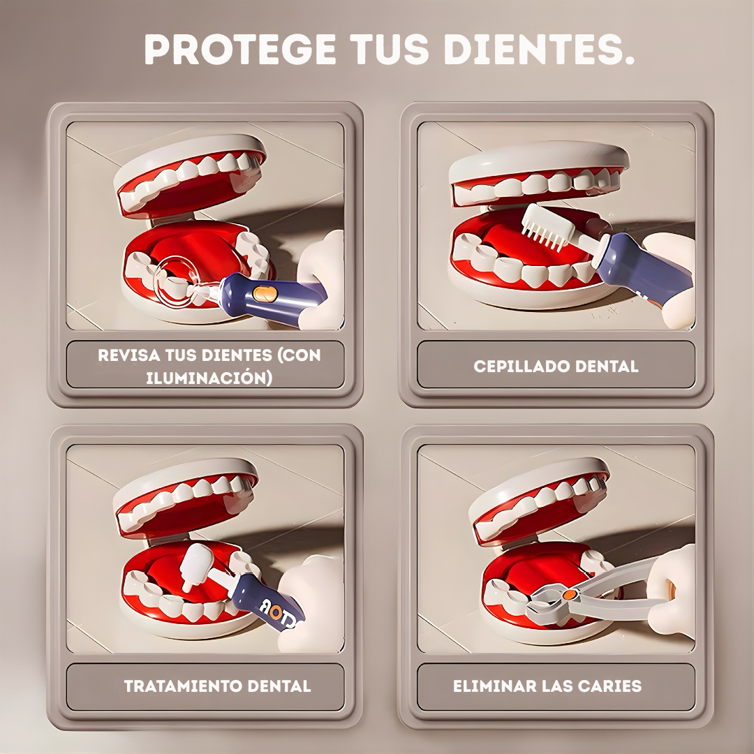 Carro Médico Dentista – Juego de Rol (30 piezas)