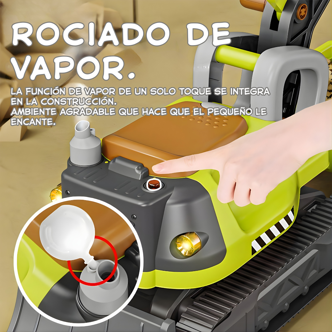 Excavadora Montable para Niños y Niñas – Tamaño Grande 118 cm