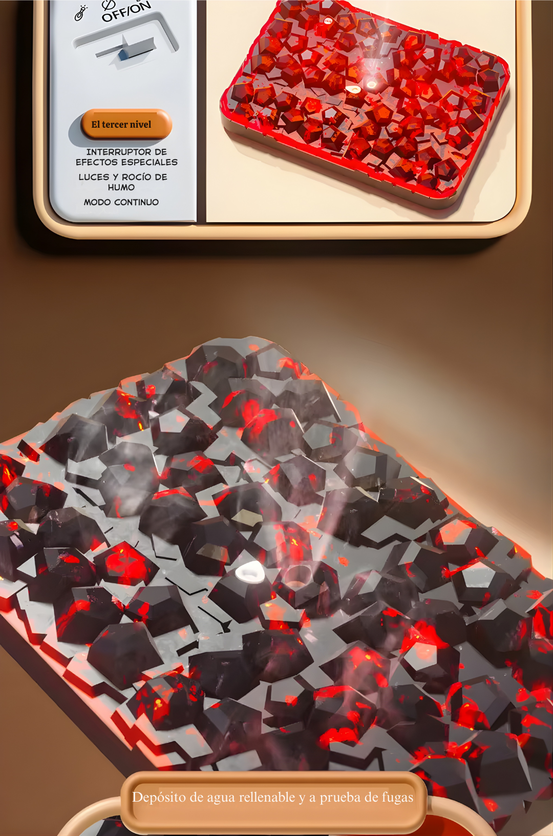 Parrilla Barbacoa Infantil 66 cm con Humo y Música | Cocina de Juguete DWI Dowellin