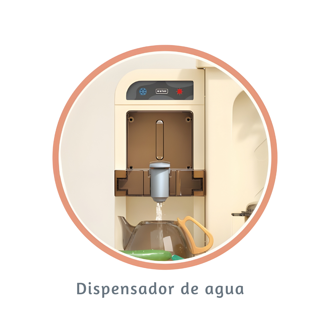 Cocina Infantil Grande 103 cm con Vapor, Luces y Agua