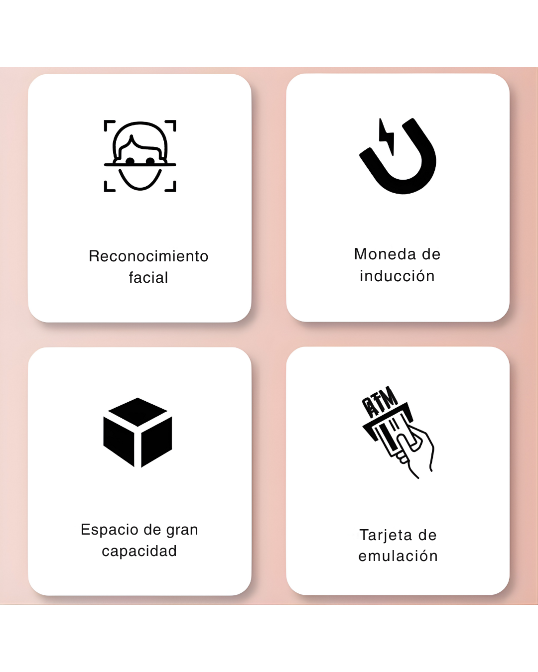 Alcancía Electrónica Infantil con “Reconocimiento Facial” + Clave | ATM para Niños 26.5 cm, Auto-Enrolle de Billetes, Gran Capacidad