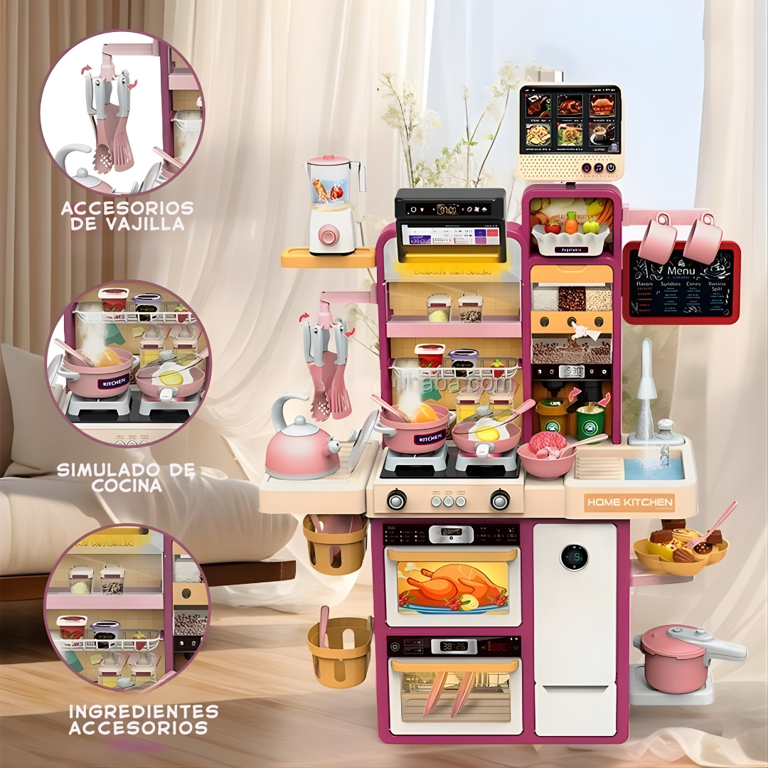 Cocina de Juguete Premium para Niños – Set Completo Unisex 3+