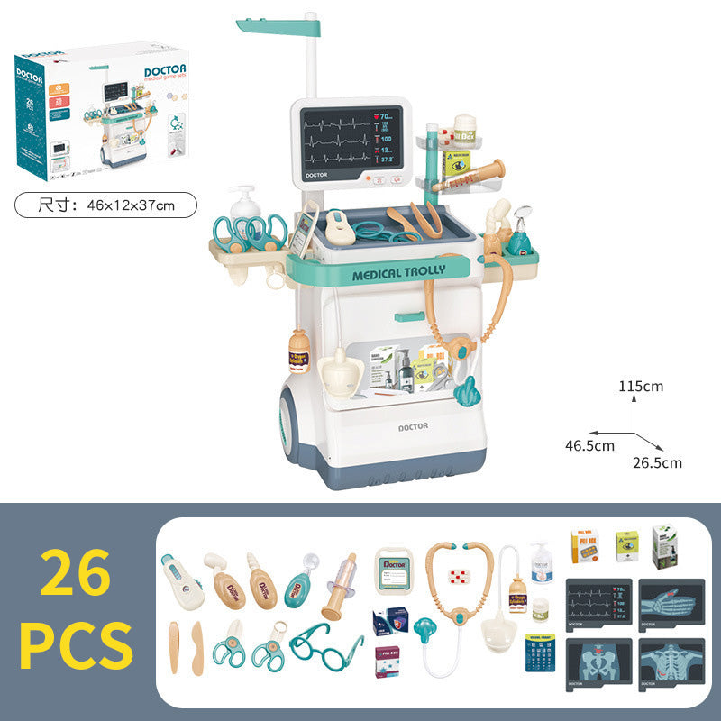 Set de Doctor para Niños 3+ | Carrito Médico Educativo