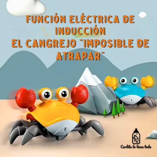 Cangrejo Interactivo para Gateo de Bebé | Sensor Obstáculos, Luces y Música